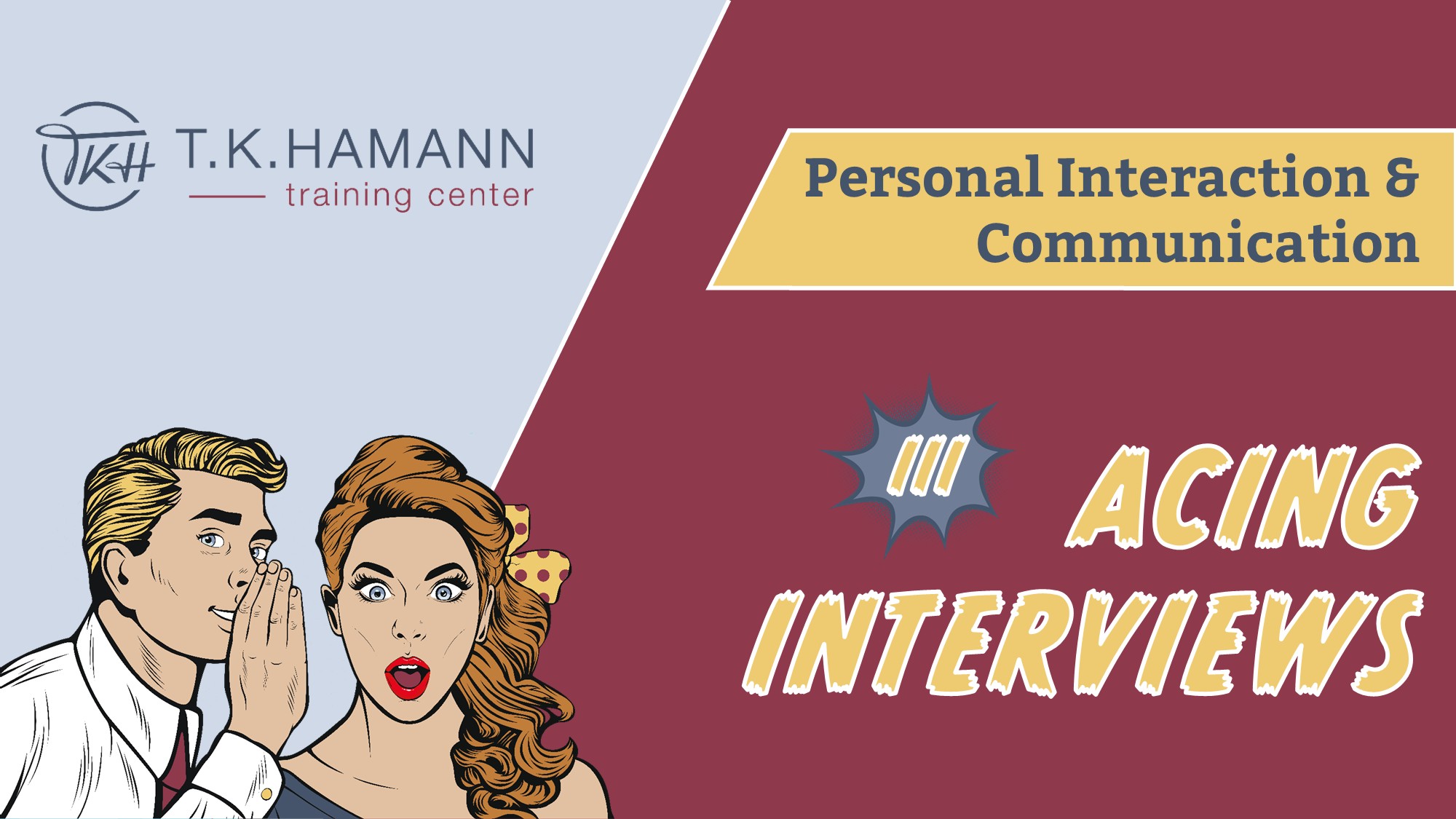 ACING INTERVIEWS III: From Questions to Deeper Understanding